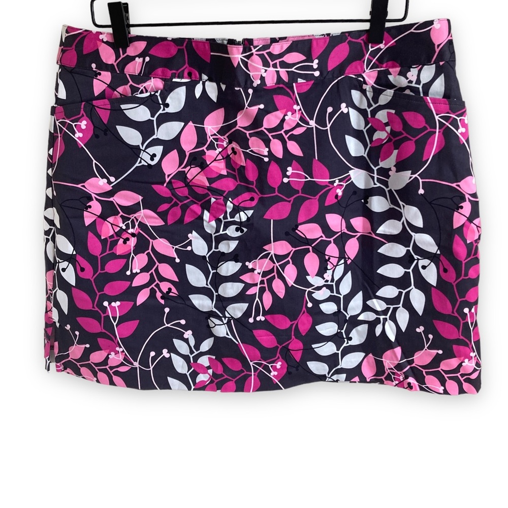 Lady‎ Hagen Skort Pink Floral Lined Tennis Skirt 12